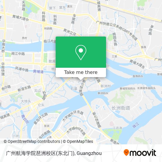 广州航海学院琶洲校区(东北门) map