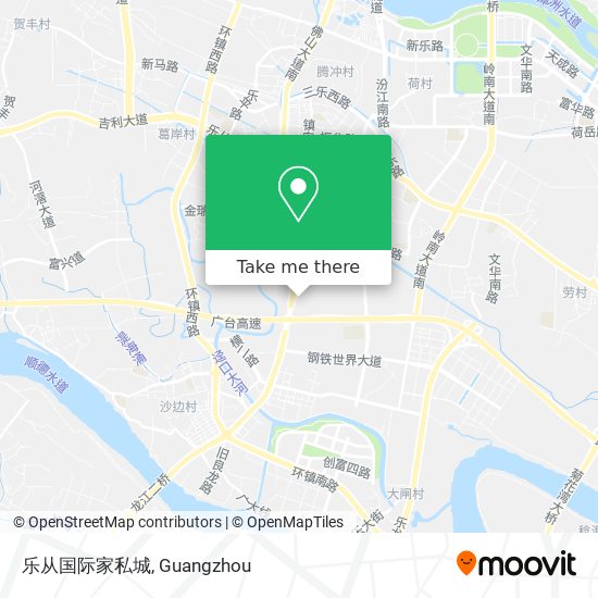 乐从国际家私城 map