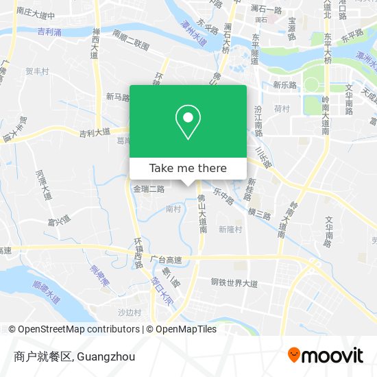 商户就餐区 map