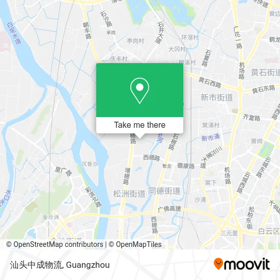 汕头中成物流 map