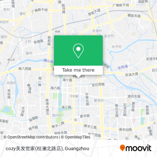 cozy美发世家(桂澜北路店) map