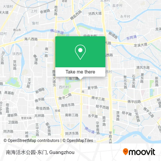 南海活水公园-东门 map