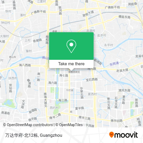 万达华府-北12栋 map