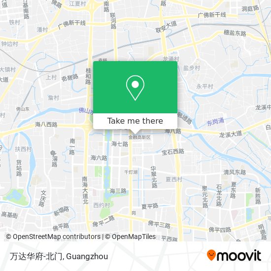 万达华府-北门 map