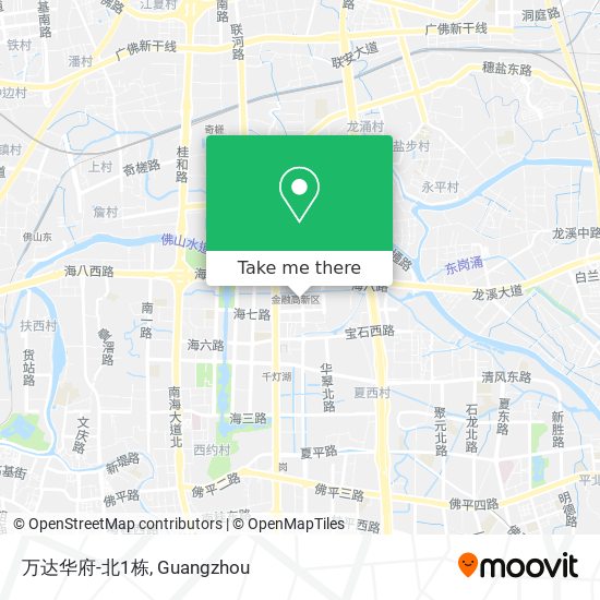 万达华府-北1栋 map