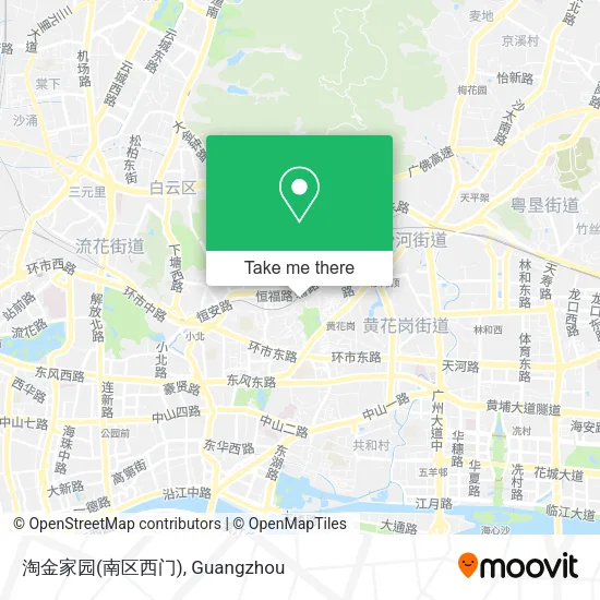 淘金家园(南区西门) map