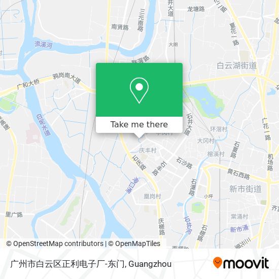 广州市白云区正利电子厂-东门 map