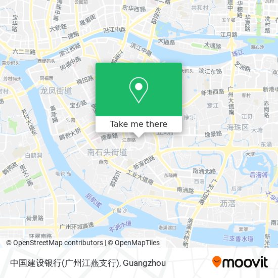 中国建设银行(广州江燕支行) map