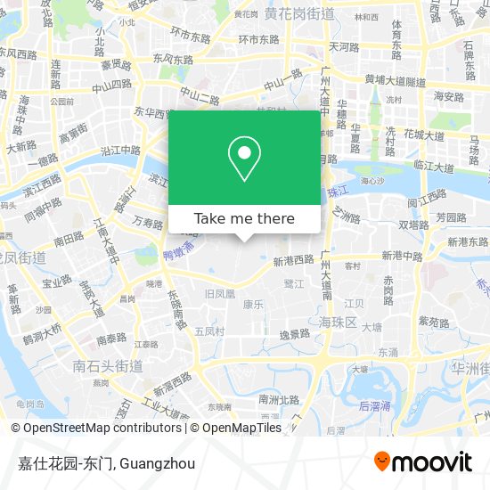 嘉仕花园-东门 map