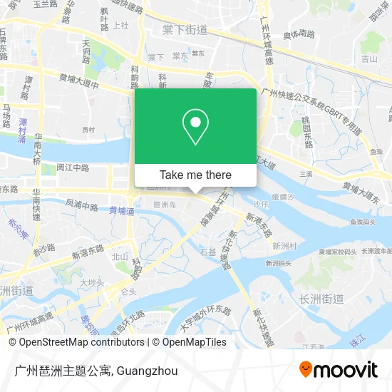 广州琶洲主题公寓 map