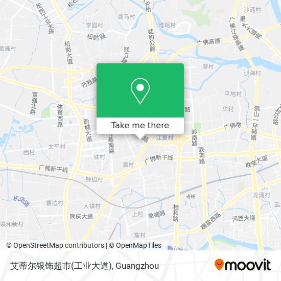 艾蒂尔银饰超市(工业大道) map
