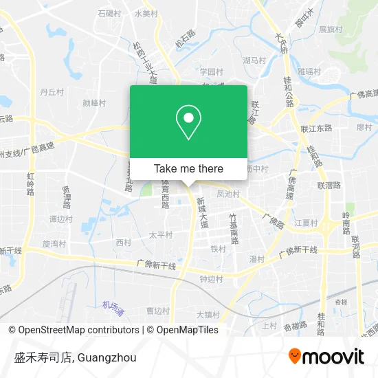 盛禾寿司店 map