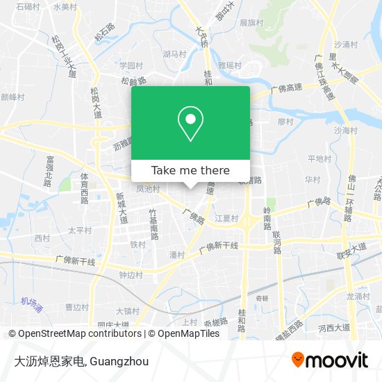 大沥焯恩家电 map