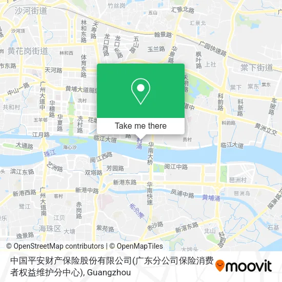 中国平安财产保险股份有限公司(广东分公司保险消费者权益维护分中心) map
