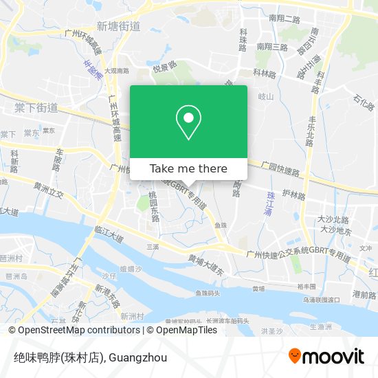 绝味鸭脖(珠村店) map
