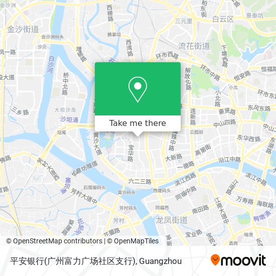 平安银行(广州富力广场社区支行) map