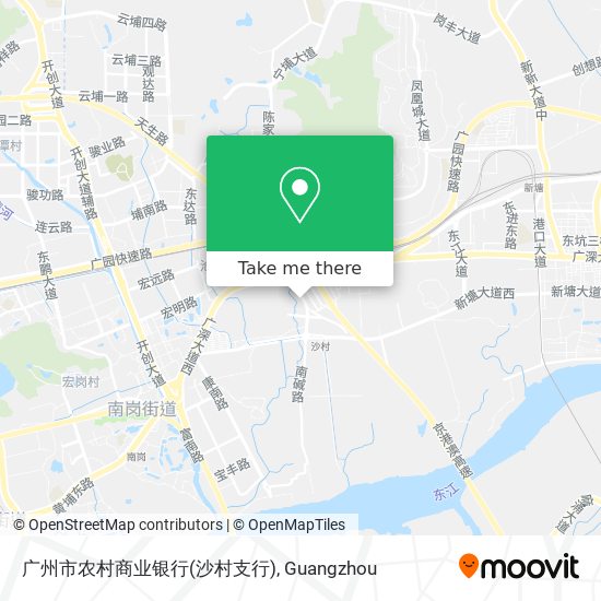 广州市农村商业银行(沙村支行) map