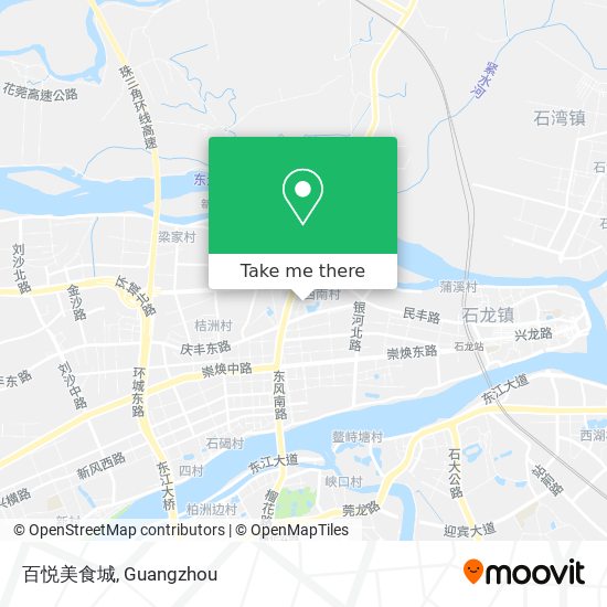 百悦美食城 map