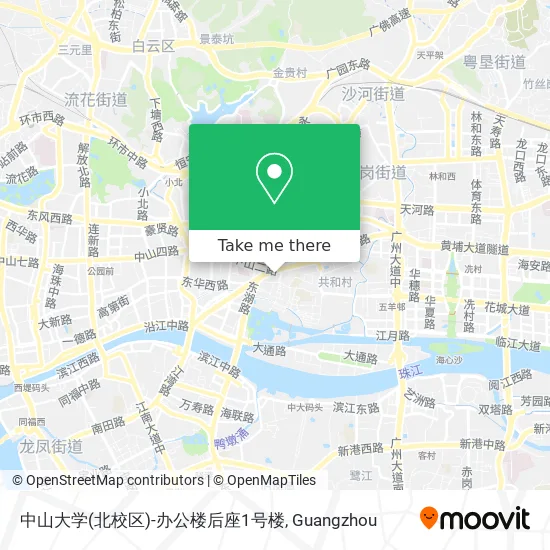 中山大学(北校区)-办公楼后座1号楼 map
