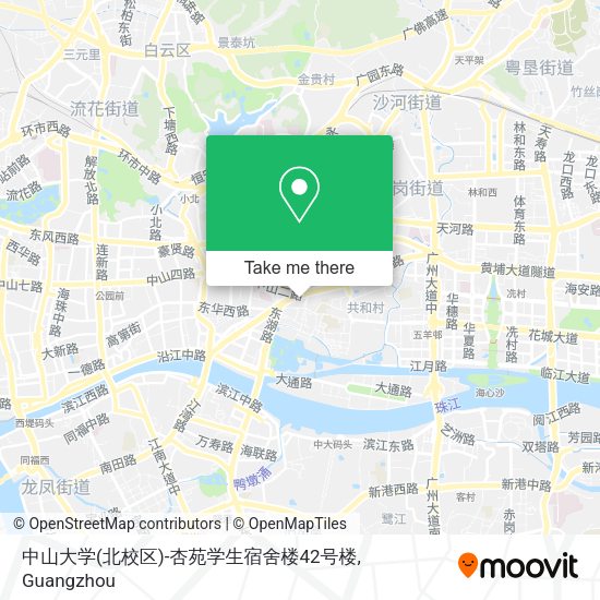 中山大学(北校区)-杏苑学生宿舍楼42号楼 map