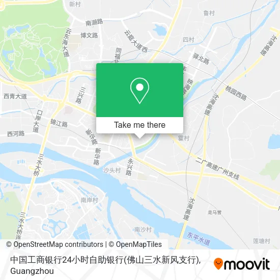 中国工商银行24小时自助银行(佛山三水新风支行) map