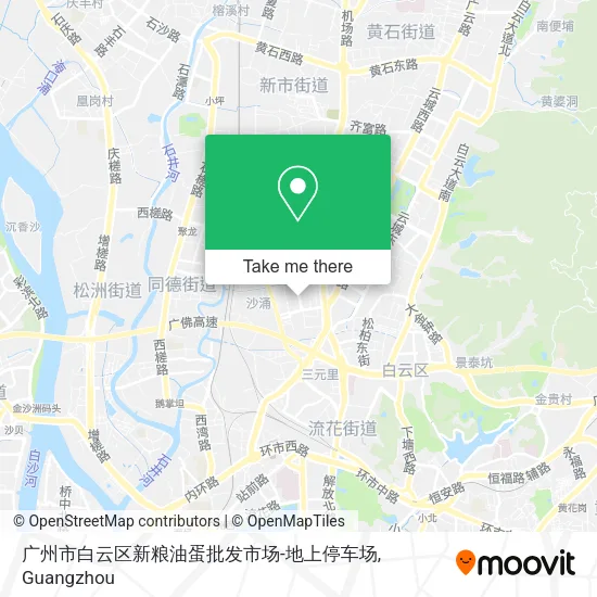 广州市白云区新粮油蛋批发市场-地上停车场 map