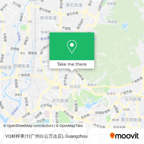 VQ鲜榨果汁(广州白云万达店) map