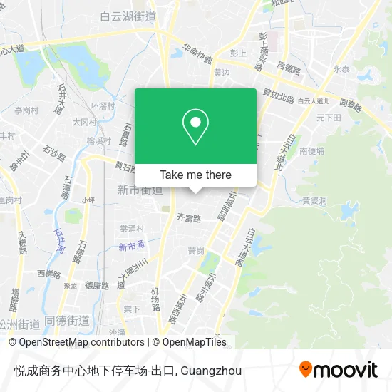 悦成商务中心地下停车场-出口 map