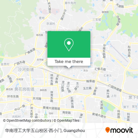 华南理工大学五山校区-西小门 map