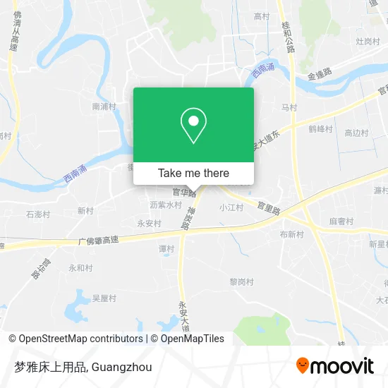 梦雅床上用品 map