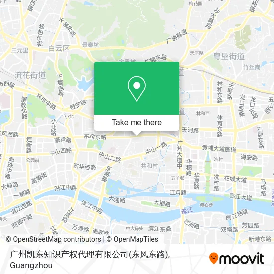 广州凯东知识产权代理有限公司(东风东路) map