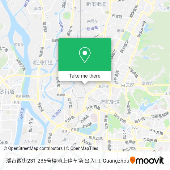 瑶台西街231-235号楼地上停车场-出入口 map