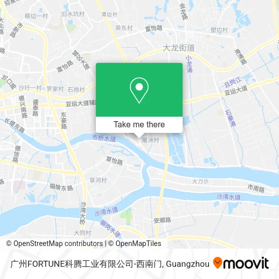 广州FORTUNE科腾工业有限公司-西南门 map