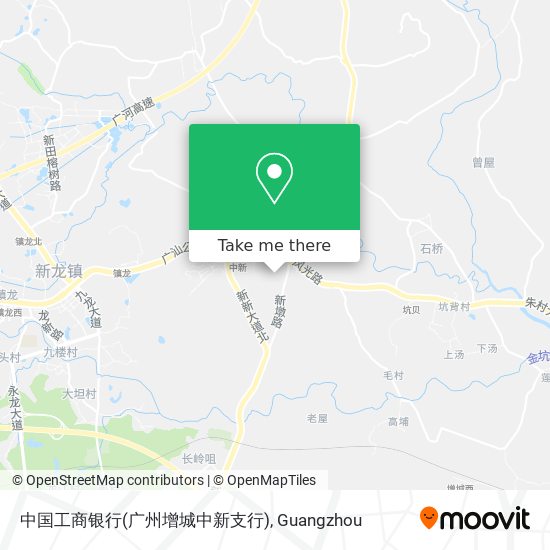 中国工商银行(广州增城中新支行) map