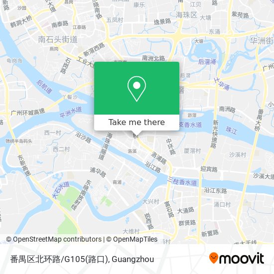 番禺区北环路/G105(路口) map
