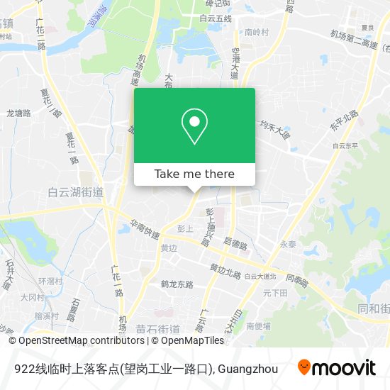 922线临时上落客点(望岗工业一路口) map