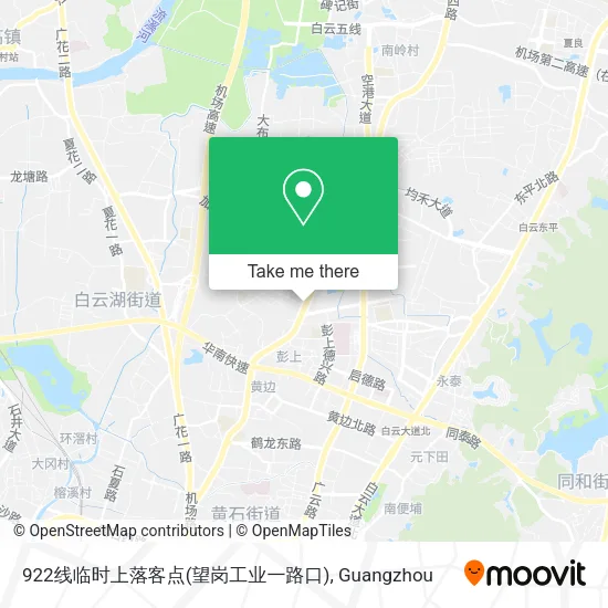 922线临时上落客点(望岗工业一路口) map