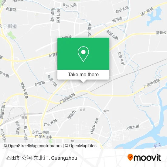 石田刘公祠-东北门 map