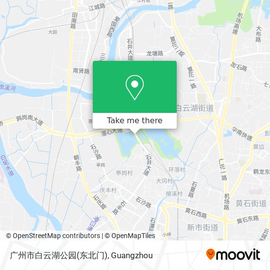 广州市白云湖公园(东北门) map