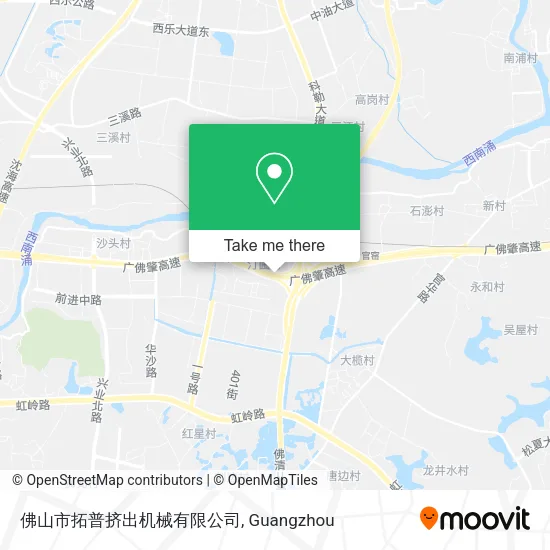 佛山市拓普挤出机械有限公司 map