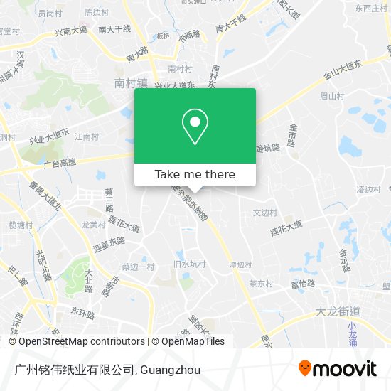 广州铭伟纸业有限公司 map