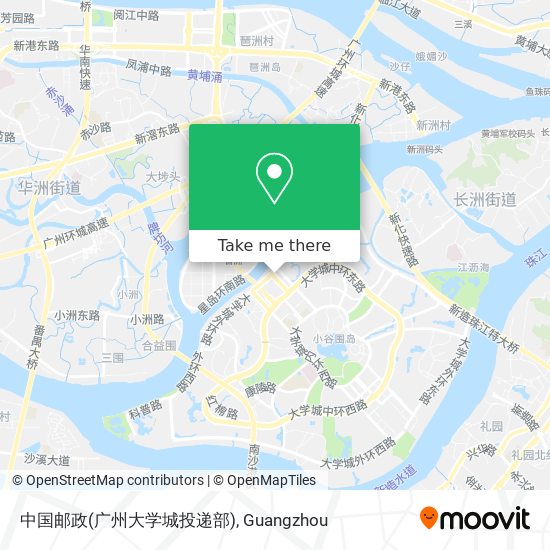 中国邮政(广州大学城投递部) map