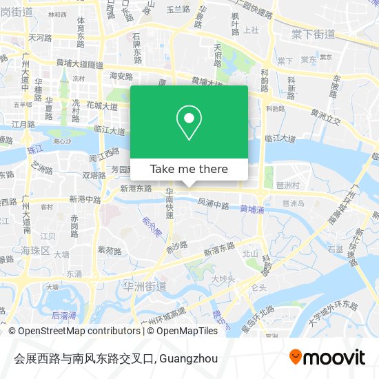 会展西路与南风东路交叉口 map