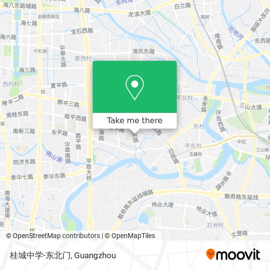 桂城中学-东北门 map