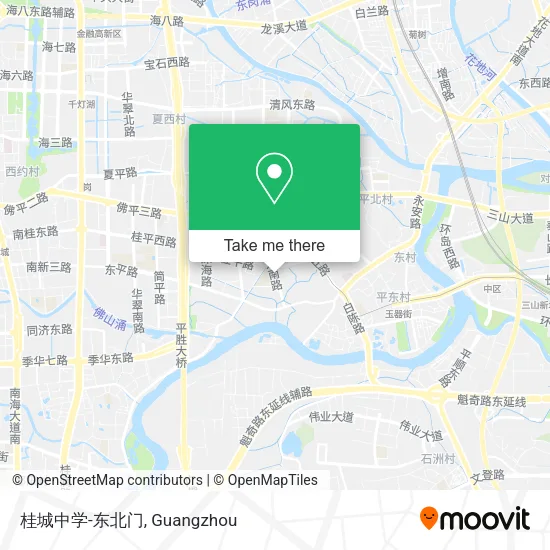 桂城中学-东北门 map