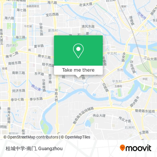 桂城中学-南门 map