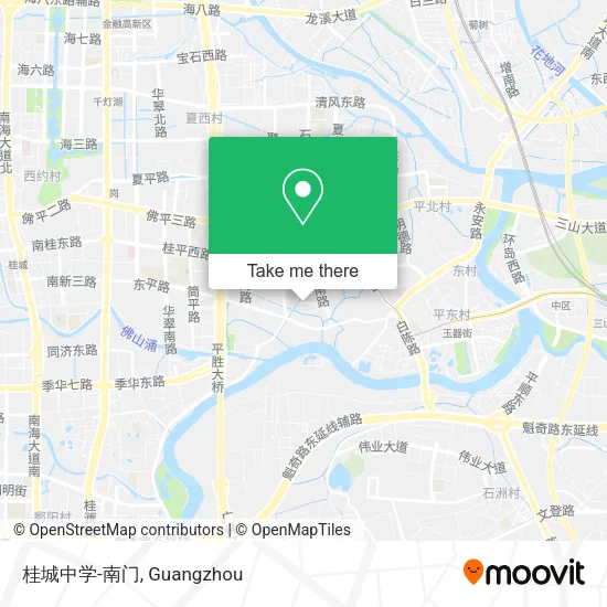 桂城中学-南门 map