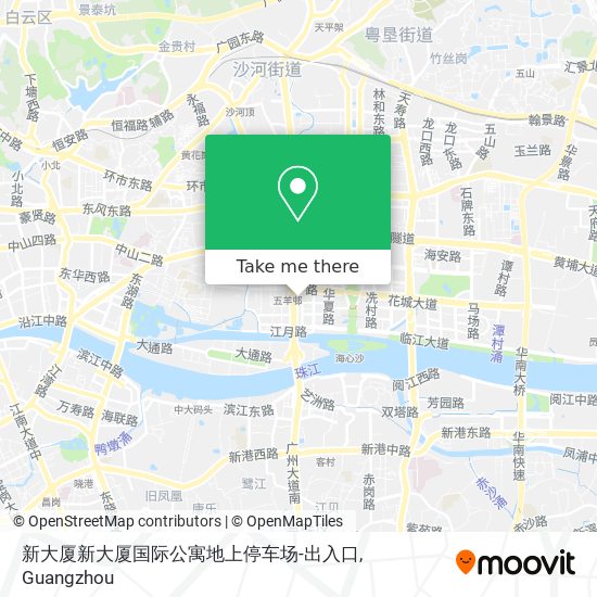 新大厦新大厦国际公寓地上停车场-出入口 map