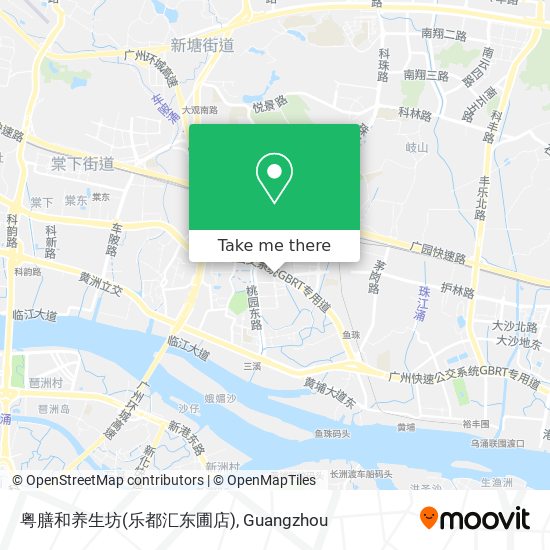 粤膳和养生坊(乐都汇东圃店) map