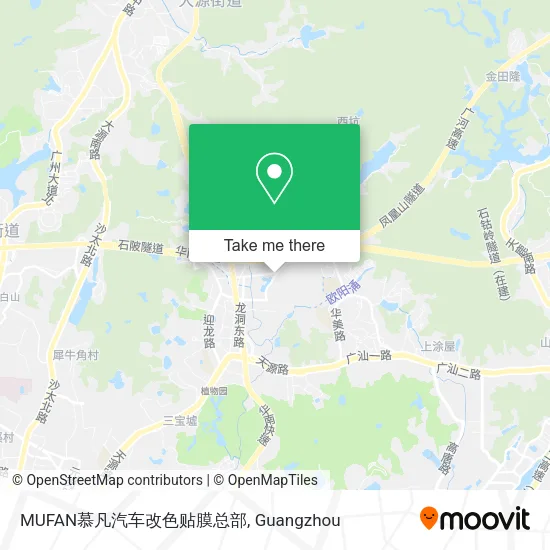 MUFAN慕凡汽车改色贴膜总部 map